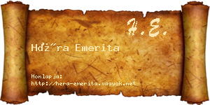 Héra Emerita névjegykártya